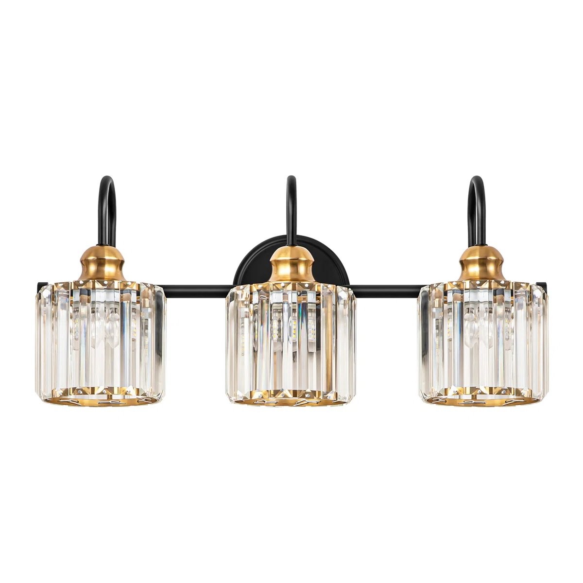 Naeris Modern Square Crystal Wall Sconce