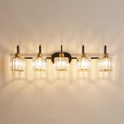 Naeris Modern Square Crystal Wall Sconce