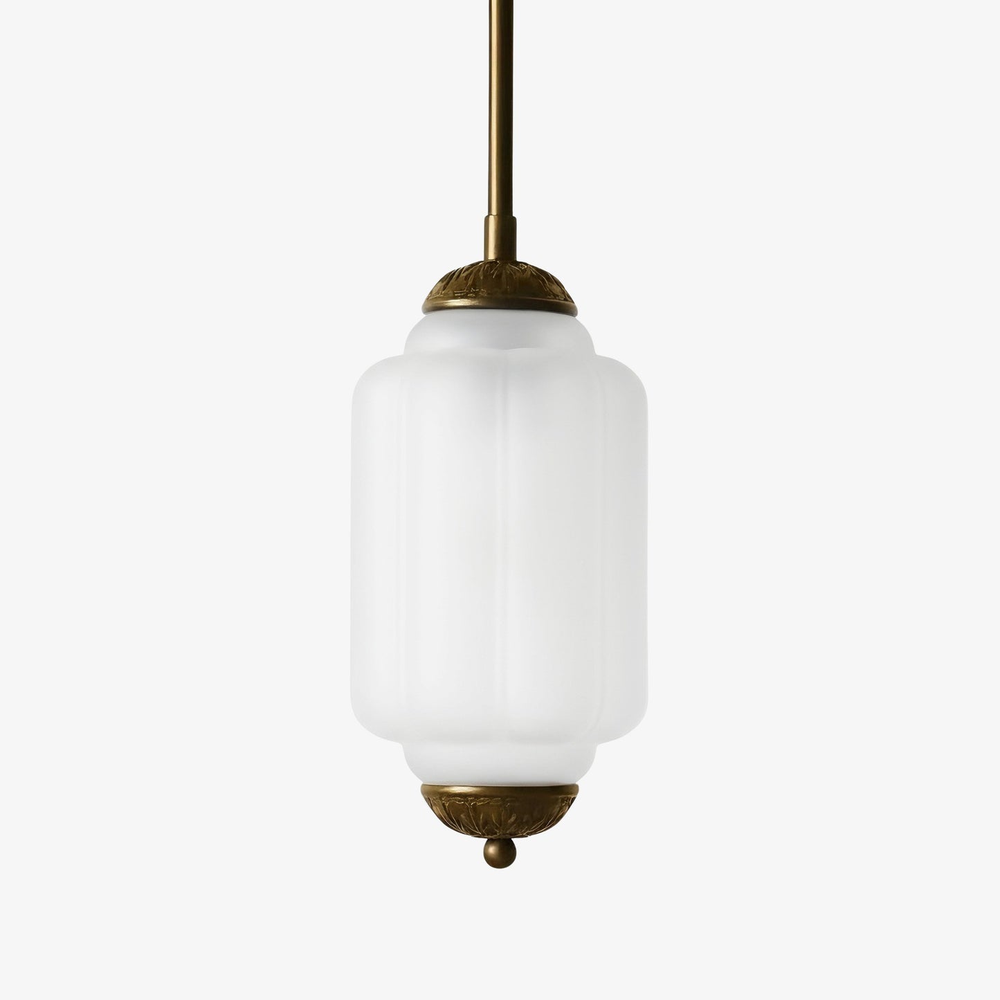 Cyrilith Farmhouse Pumpkin Glass Eloise Pendant Light