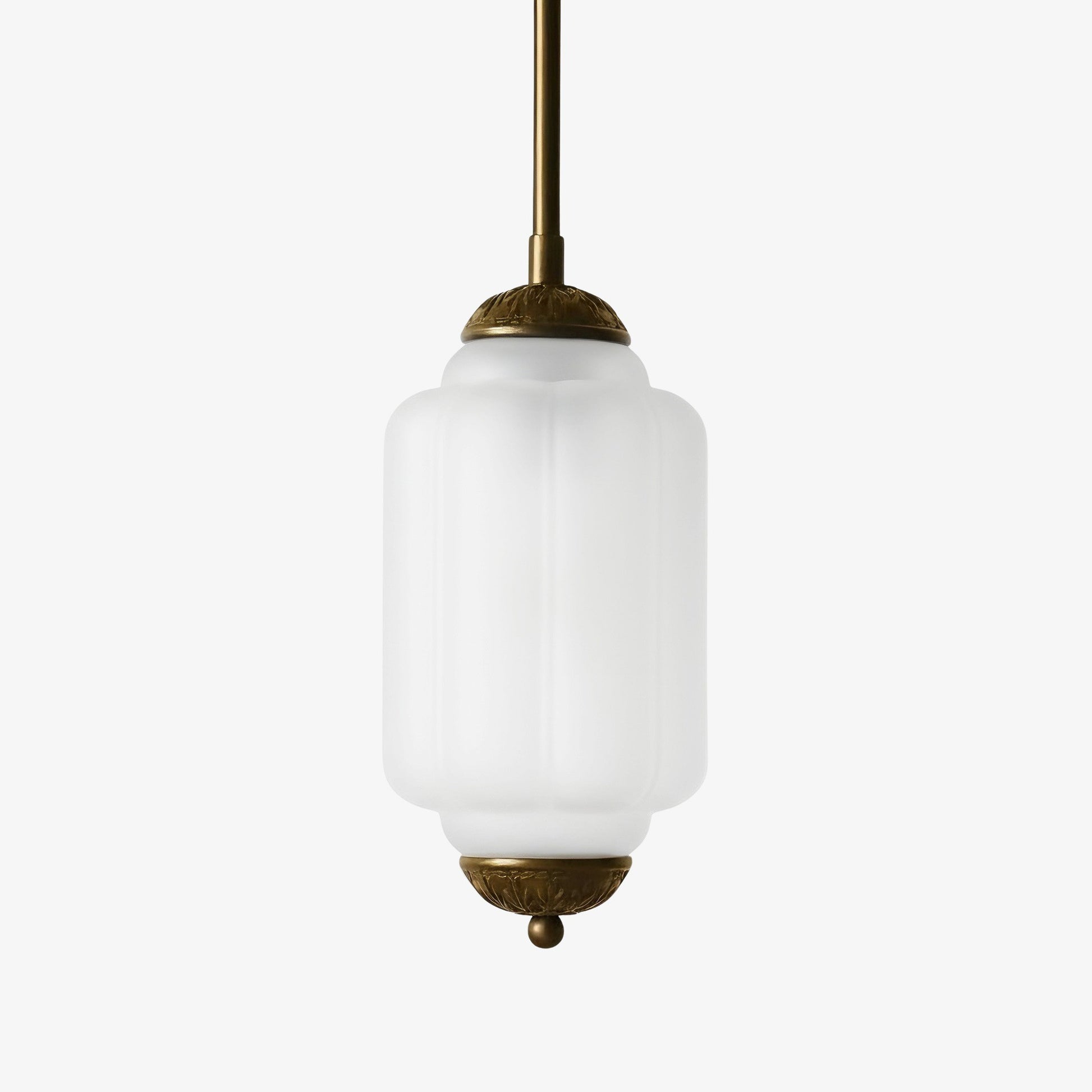 Cyrilith Farmhouse Pumpkin Glass Eloise Pendant Light