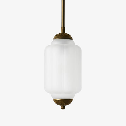 Cyrilith Farmhouse Pumpkin Glass Eloise Pendant Light