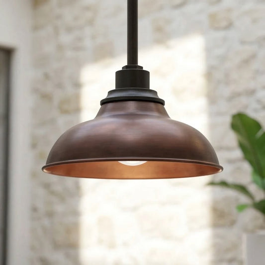 Creed Industrial Dome Metal Pendant Light