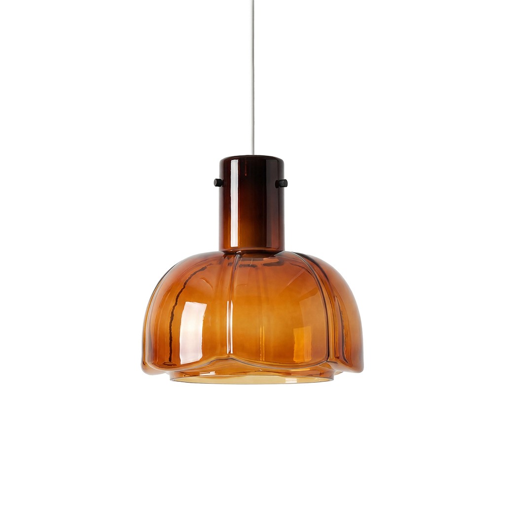 Palak Minimalist Handmade Glass Shade Pendant Light
