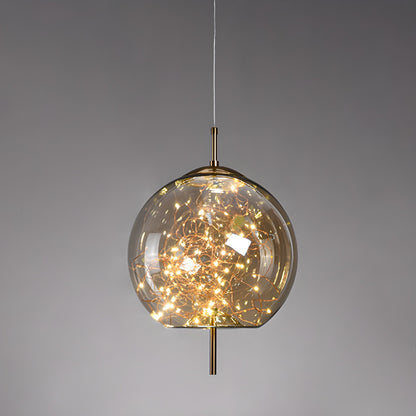 Atria Luxury Led Geometric Globe Sprinkle Pendant Light