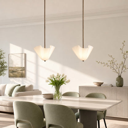 Franklin Modern Shell Glass Fazzo Pendant Light