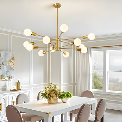 Drayven Modern Tiered Sputnik Metal Chandelier