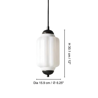 Cyrilith Farmhouse Pumpkin Glass Eloise Pendant Light