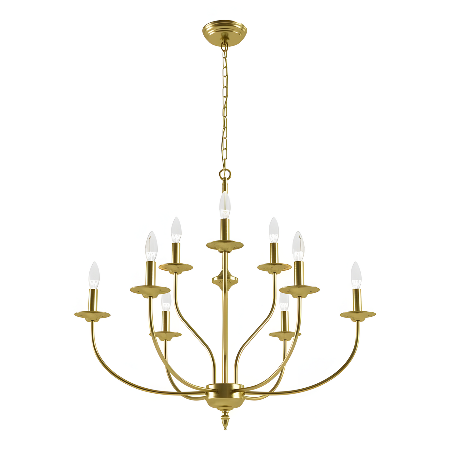 Caelestis Farmhouse 9 Light Metal Chandelier