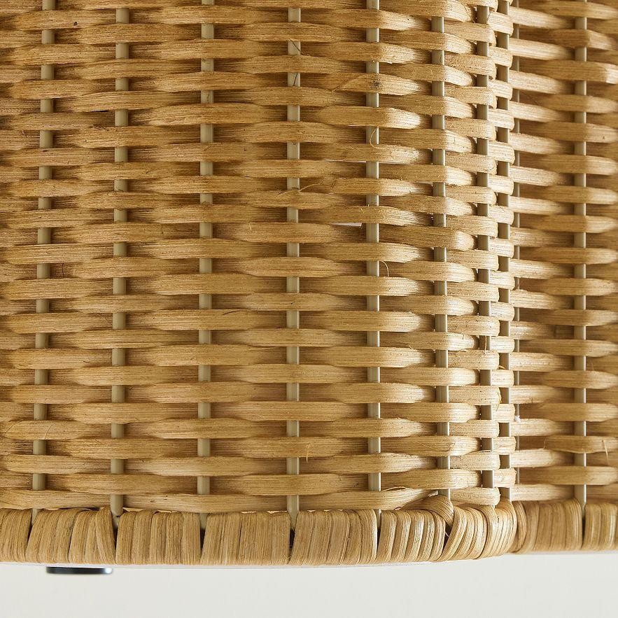 Tranquil Bohemian Style Flower Rattan Ceiling Light