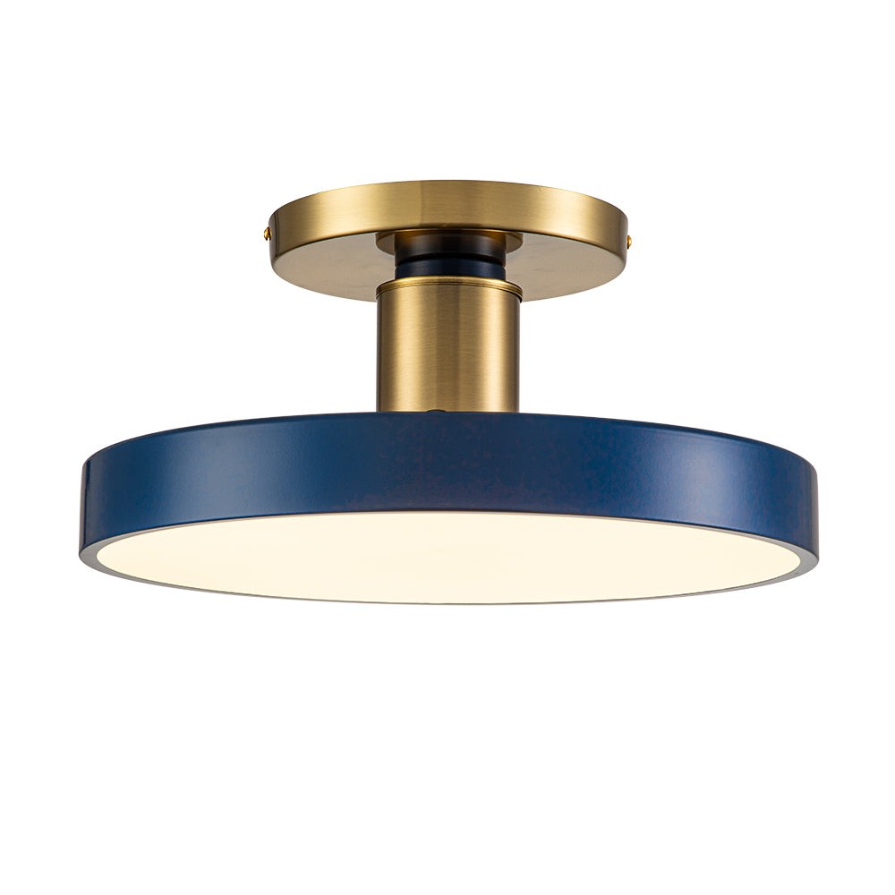Galion Blue Crylic Round Ceiling Light