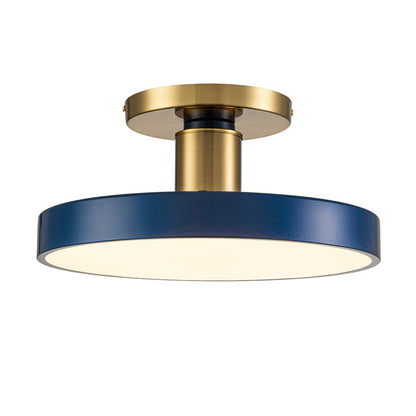 Galion Blue Crylic Round Ceiling Light
