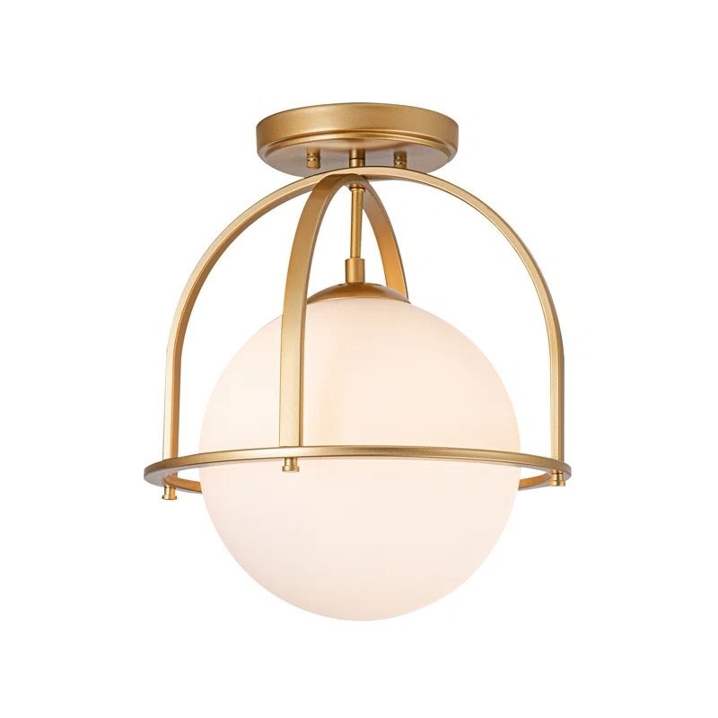 Aurea Vintage Globe Flush Mount Ceiling Light