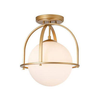 Aurea Vintage Globe Flush Mount Ceiling Light