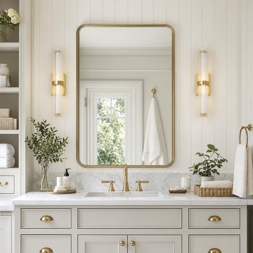 Saelin Modern LED Tube Glass Wall Sconce