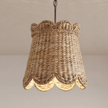 Karinne Natural Flower Rattan Pendant Light