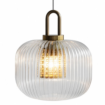 Cove Rustic Glass Metal Pendant Light