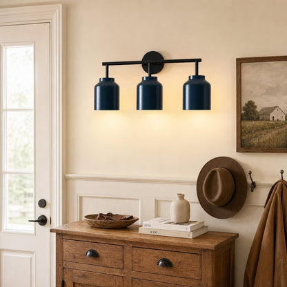 Drilon Modern 3-Light Milk Glass Bathroom Sconce