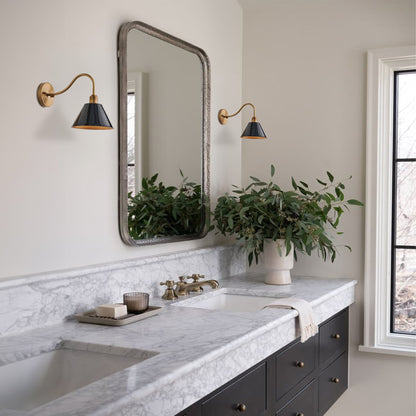 Ferm Minimalist Industrial Tapered Sconce