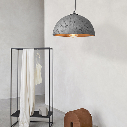Luran Wabi Sabi Dome Stone Pendant Light