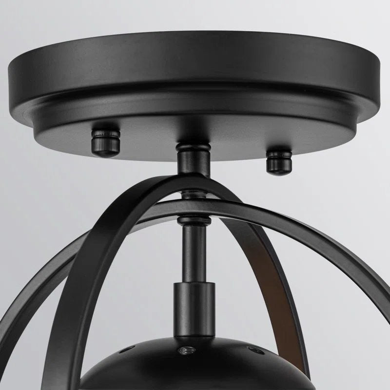 Aurea Vintage Globe Flush Mount Ceiling Light