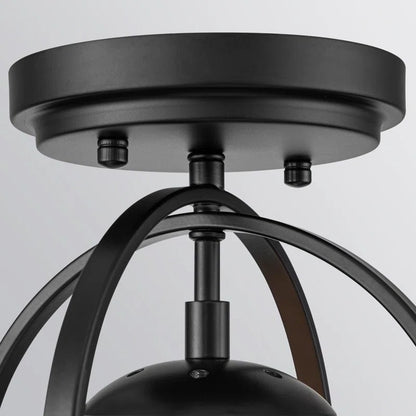Aurea Vintage Globe Flush Mount Ceiling Light