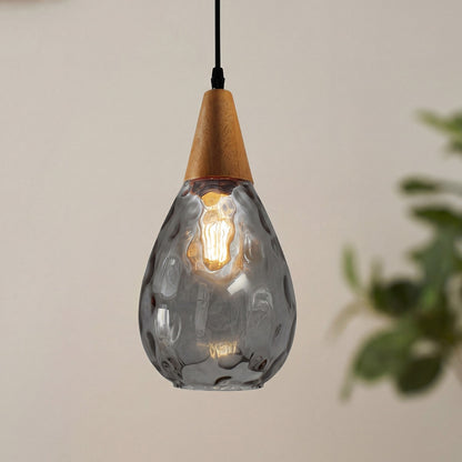 Uranix Cone Shape Water Ripple Glass Pendant Light