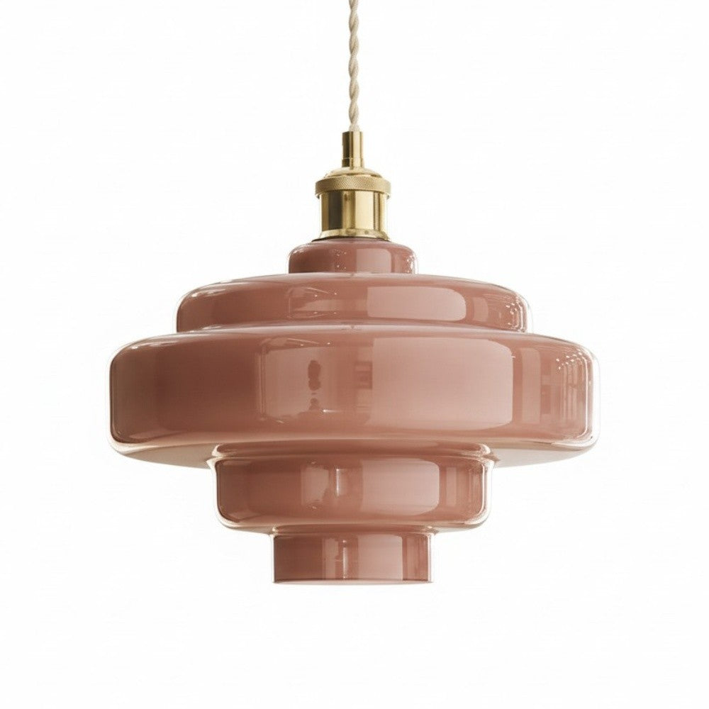 Yves Vintage Tiered Glass Pendant Light