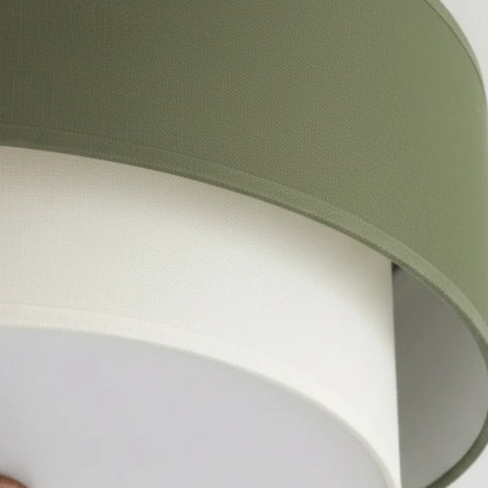 Celestis Modern Fabric Drum Ceiling Light