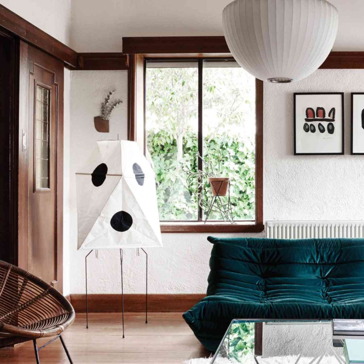 Kiran Minimalist Wabi-sabi Tripod Floor Lamp