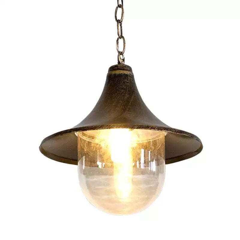 Marshall Farmhouse Outdoor Patio Porch Black Pendant Light
