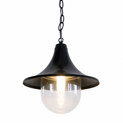 Marshall Farmhouse Outdoor Patio Porch Black Pendant Light