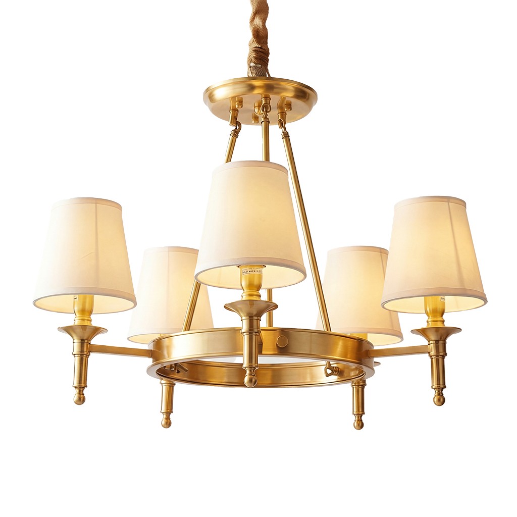 Yasmin Antique Brass Wagon Wheel Chandelier