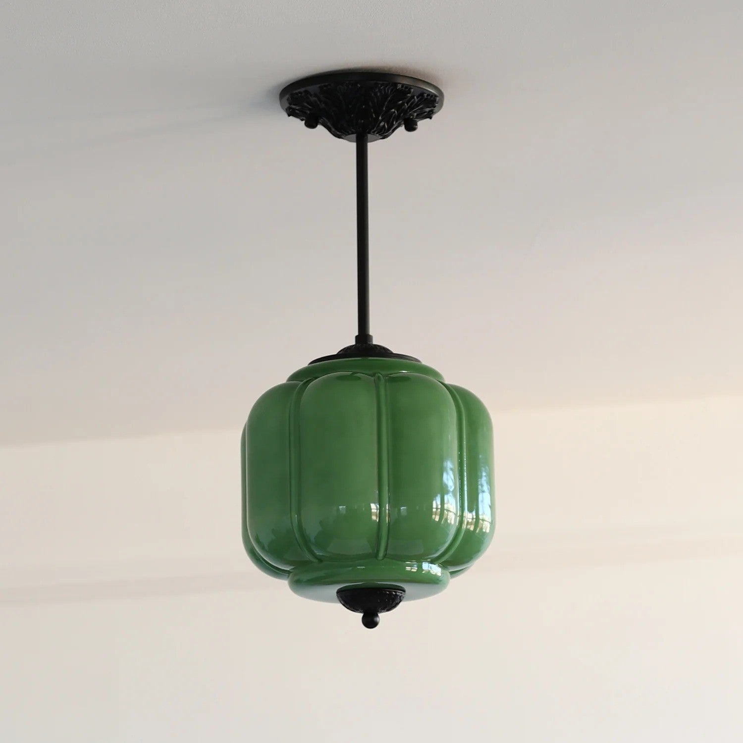 Conran Vintage Milk Glass Lantern Eloise Ceiling Light