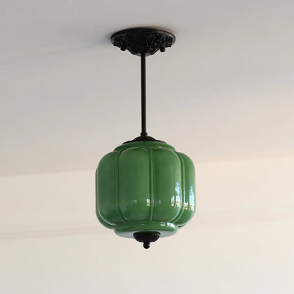 Conran Vintage Milk Glass Lantern Eloise Ceiling Light