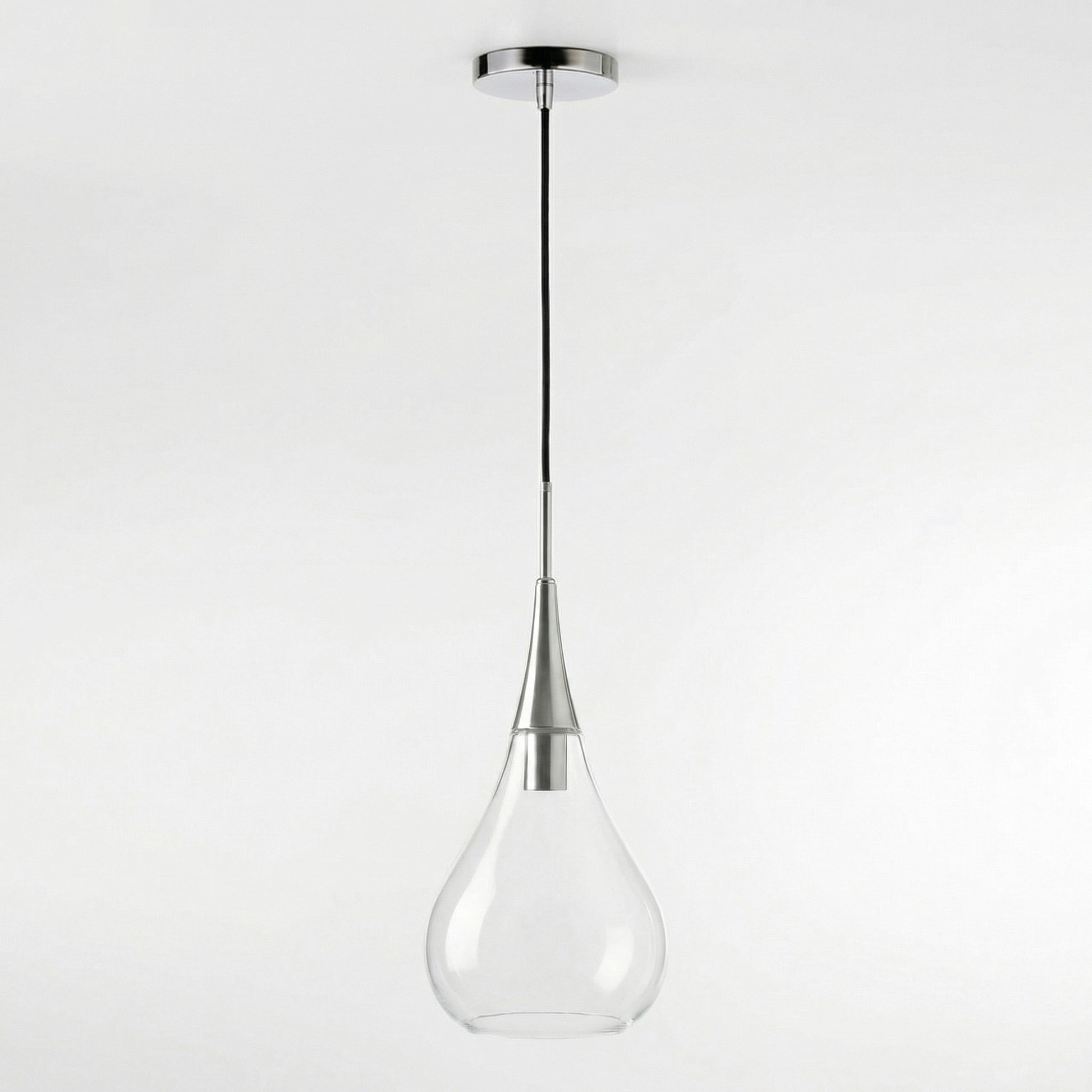 Clarke Minimalist Teardrop Glass Pendant Light