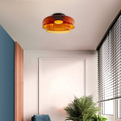 Hailie Creative Glass Ceiling Light Multi-Layer Pendant Lampshade