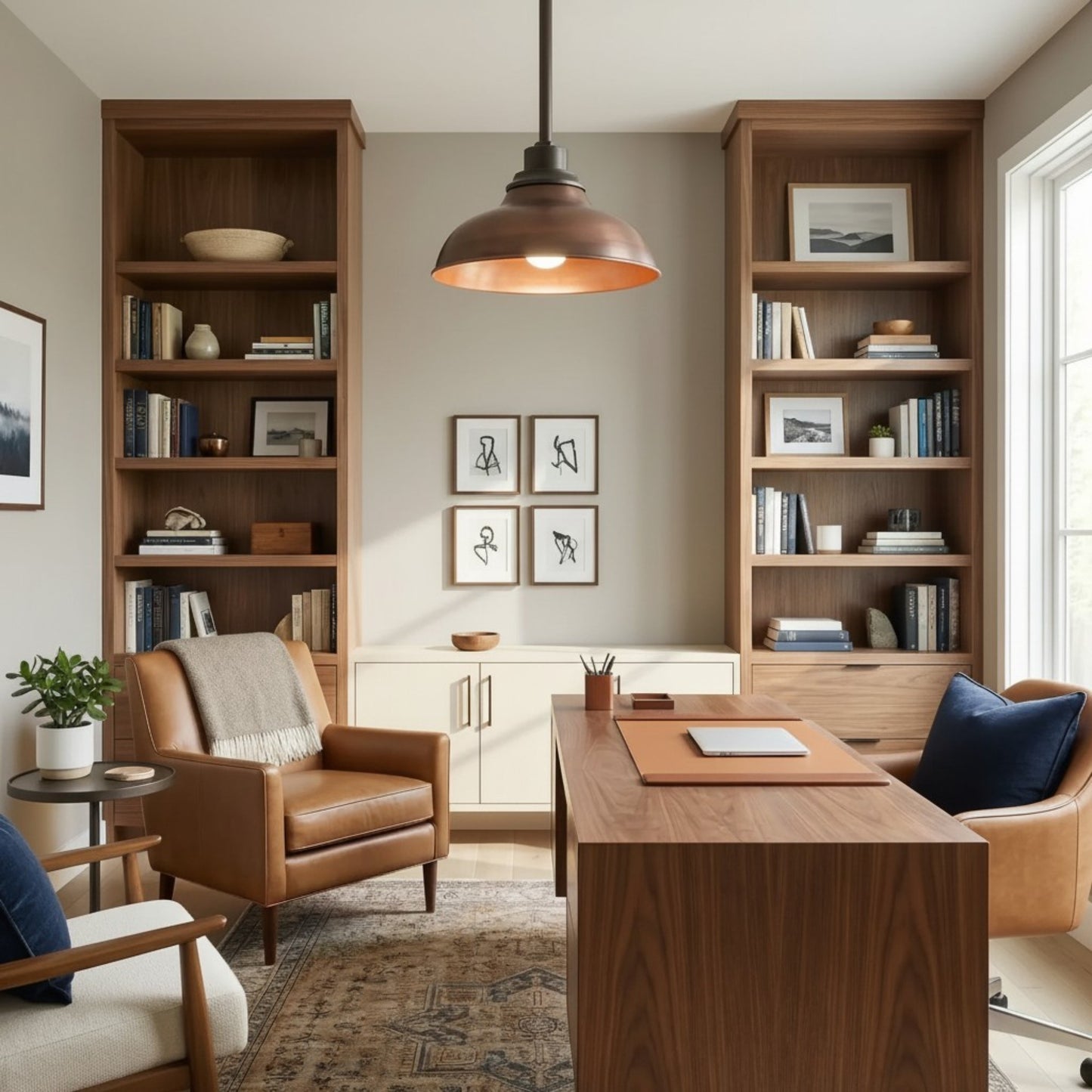 Creed Industrial Dome Metal Pendant Light