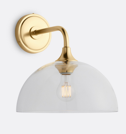 Musara Minimalist Glass Shade Wall Light