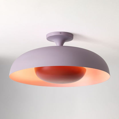 ‎Angelica Modern Yellow Metal Round Ceiling Light