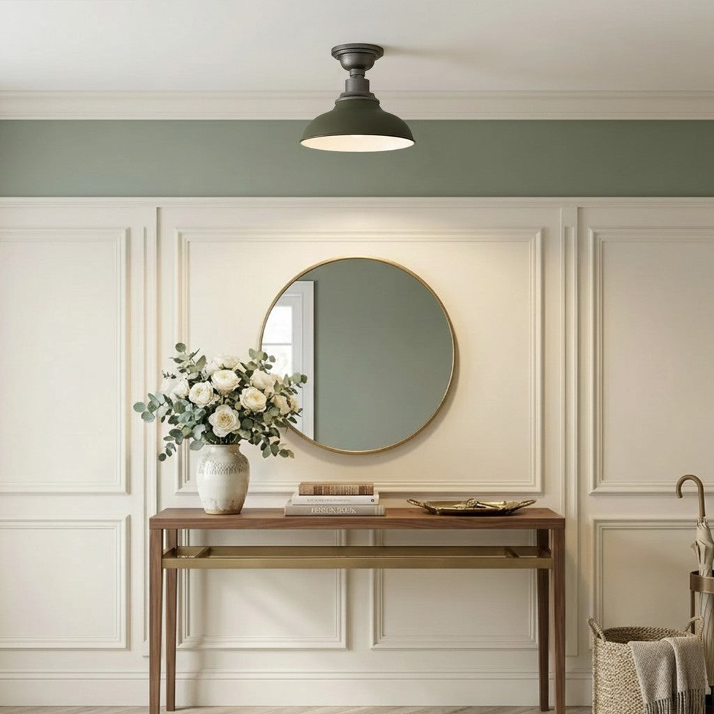 Creed Classic Industrial Metal Dome Ceiling Light