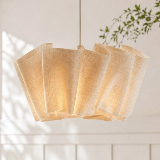 Jonas Modern Pleated Fabric Pendant Light