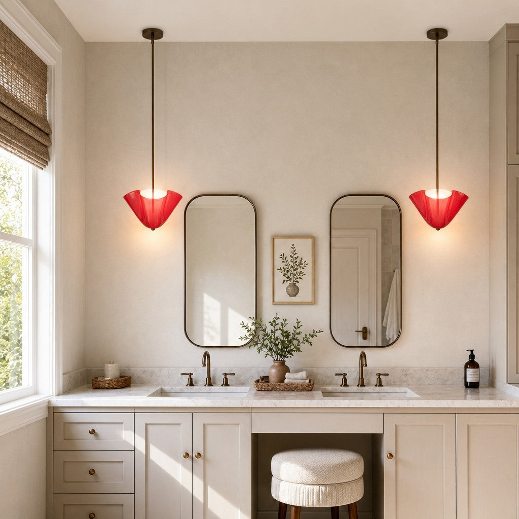 Franklin Modern Shell Glass Fazzo Pendant Light