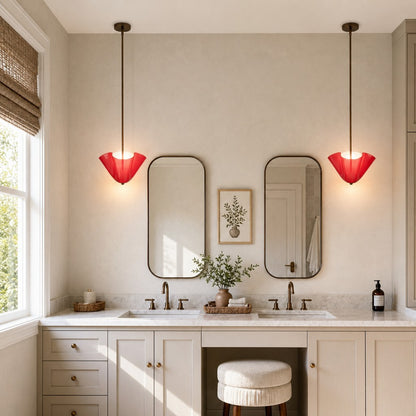 Franklin Modern Shell Glass Fazzo Pendant Light