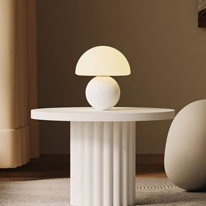 Evinth Mini Colorful Ceramic Base Mushroom Table Lamp