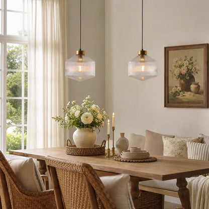 Bullard Modern Diamond Glass Pendant Light