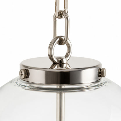 Oona Farmhouse Gold Glass Globe Pendant Light