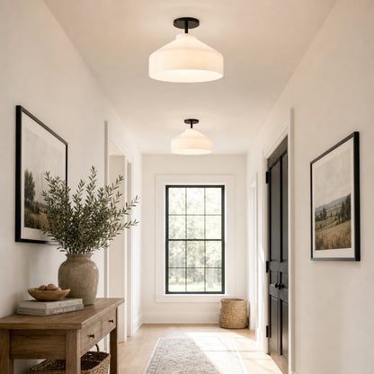 Drilon Nordic Morandi Metal Flush Mount Ceiling Light