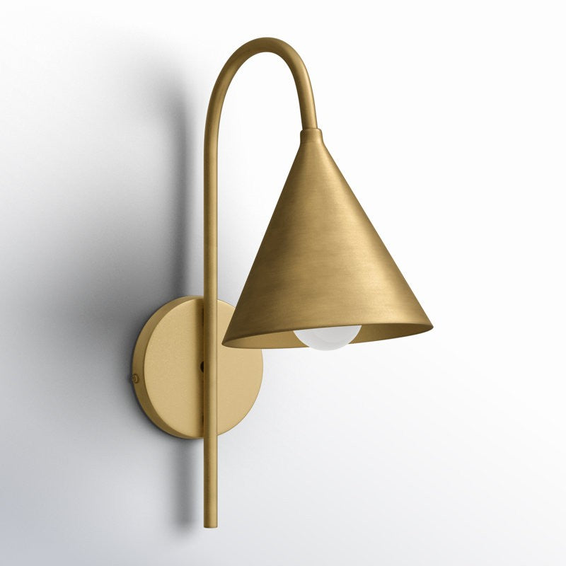 Maelle Vintage Industrial Metal Cone Sconce