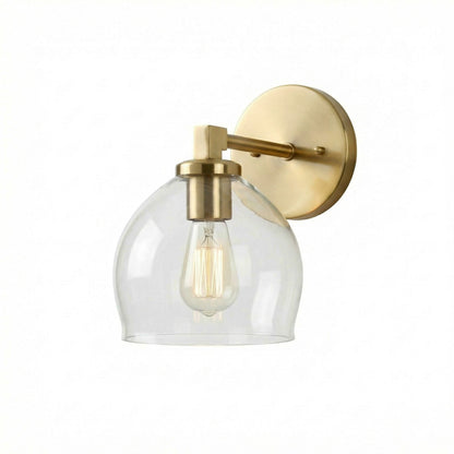 Conrad Vintage 3 Heads Bellflower Glass Wall Sconce