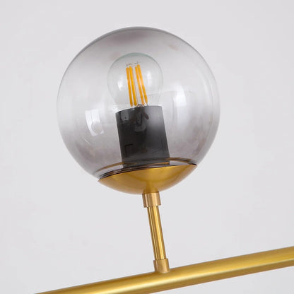 Celestina 6 Light Linear Glass Orb Pendant Light